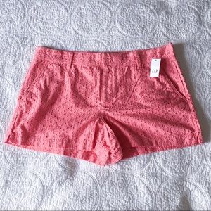 GAP Coral Eyelet City Shorts